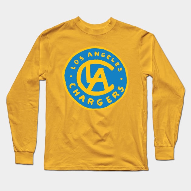 Los Angeles Chargeeees 07 Long Sleeve T-Shirt by Very Simple Graph